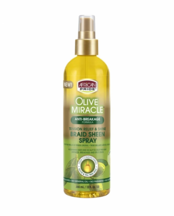 African Pride Olive Miracle Braid Sheen Spray 12oz