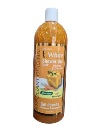 Gel douche B WHITE piment doux avec carotte 1000ml
