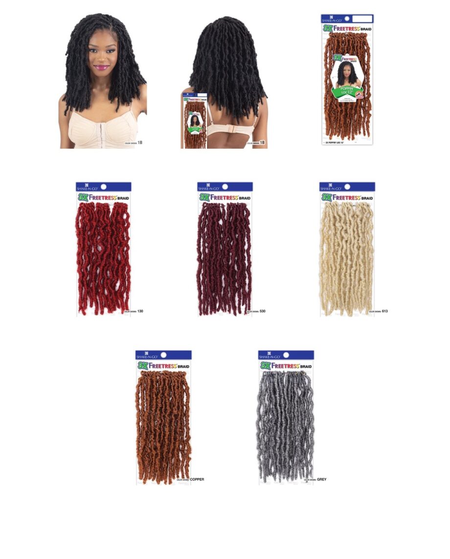 Crochet Braid Semi Naturel Poppin Loc 12" FreeTress