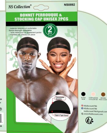 NS COLLECTION  BONNET PERROUQUE ET BONNET UNISEXE 2 PIÈCES NS0892