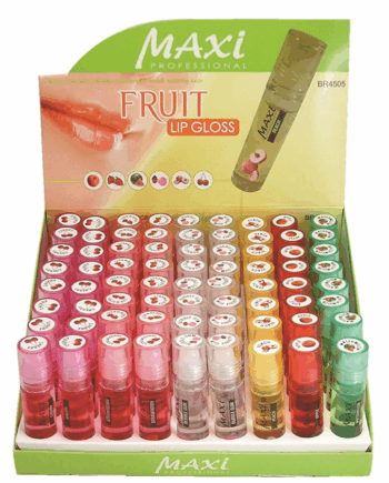 Brittny Maxi Fruit Lip Gloss Roll-On 72pcs (DP)