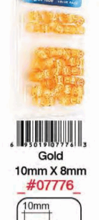 Bague Cheveux Doré 10X8mm #7776BT