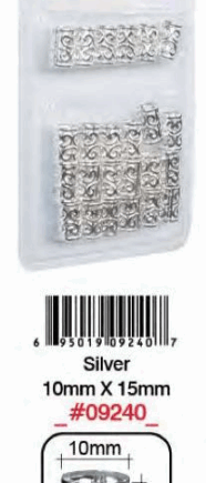 Bague Cheveux Argent 10X15mm #9240BT