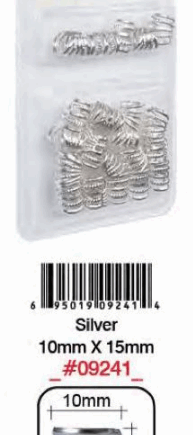 Bague Cheveux Argent 10X15mm #9241BT