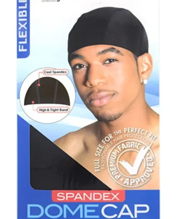 Magic Collection Spandex Dome Cap Black 4796
