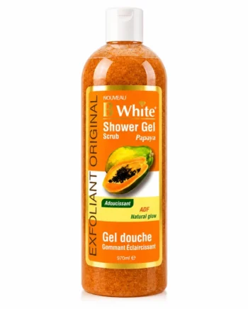 B WHITE Gel Douche Gommant Papaye Scrub 1000ml